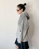 Grey Dirty Paint Hoodie #250105